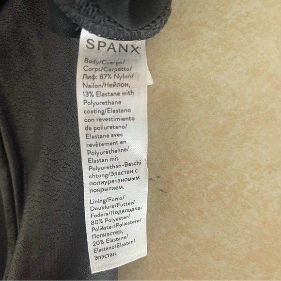 SPANX Black SPANXshape Faux Leather Leggings - 37259 - Picture 9 of 13